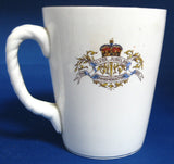 Mug King George V England Silver Jubilee Queen Mary 1935 James Kent Lovely Graphics