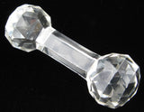 Crystal Cutlery Rest Victorian Faceted England 1860-1890s Table Accessory
