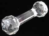 Crystal Cutlery Rest Victorian Faceted England 1860-1890s Table Accessory