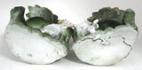 Victorian Spill Vase Pair Fairing Boy Girl Souvenir German 1870s Mantle Decor