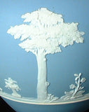 Biscuit Barrel Blue Jasperware Dip Wedgwood Offering To Peace 1880s