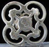 EPNS Antique Kniferest Quatrefoil Pierced Ends Twist Bar 1880s Cutlery Rest