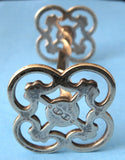 EPNS Antique Kniferest Quatrefoil Pierced Ends Twist Bar 1880s Cutlery Rest