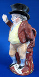 Large Mr. Pickwick Jug Standing Kent Character Toby Jug 1910s Victorian