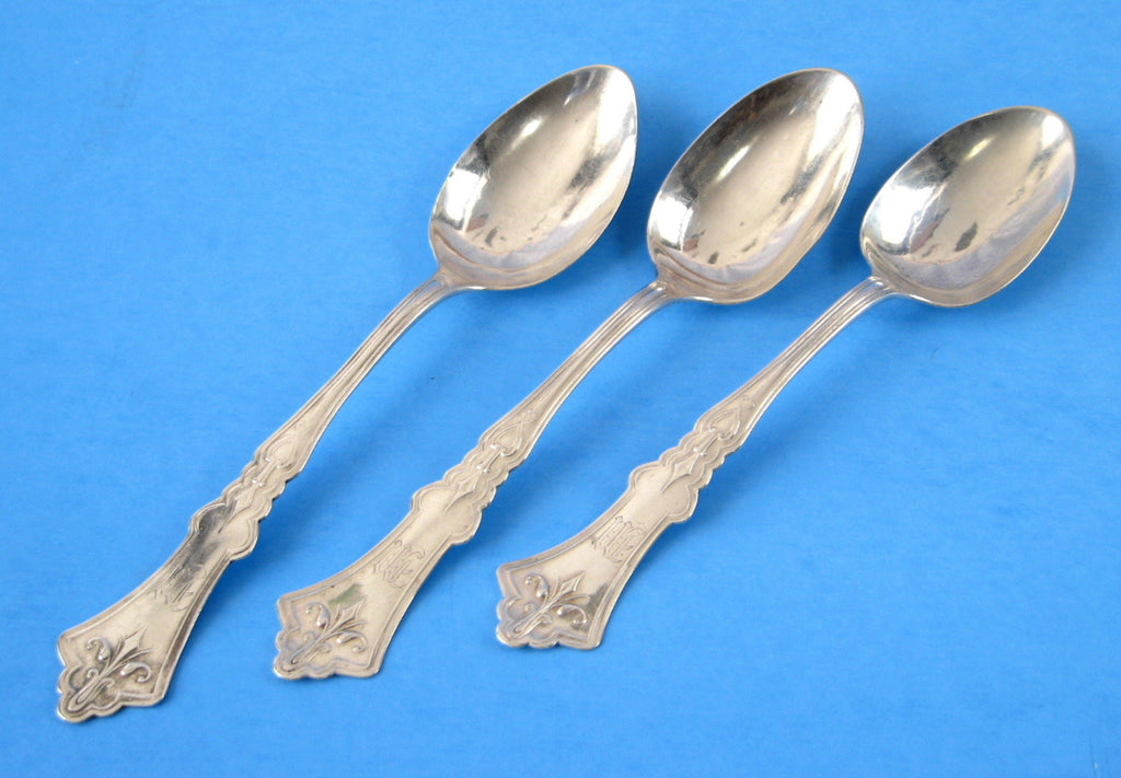3 Sizes of Vintage French Strainer/Skimmer Spoons