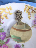 York England Tea Caddy Spoon Tea Scoop Victorian Souvenir Royal City Crown Mitre 1890s