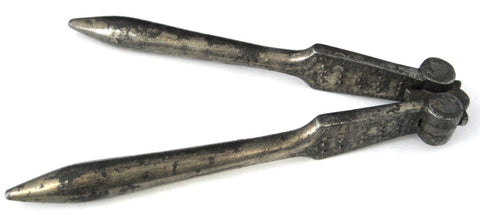 Victorian Era Nutcracker Crossover Plier Convertible Nickeled Plier UK 1890s Kitchen Gadgets