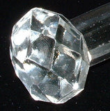 English Antique Kniferest Faceted Glass Barbell Large Carving 1890s Victorian Dining
