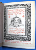 Antique Book Shakespeare King Henry IV Part II Hardback 1896 Castle Engraving