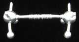 Antique Kniferest English Satellite Ball Ends Large Silver Plate Edwardian 1900-1910