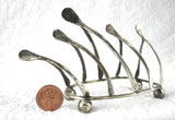 Edwardian Wishbone Toast Rack Toast Points For Pate Ball Feet England