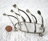 Edwardian Wishbone Toast Rack Toast Points For Pate Ball Feet England