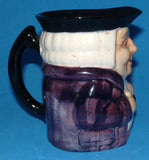 Edwardian Toby Jug Figural Shorter England Large Purple Character Jug 1900-1920