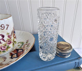 Edwardian Hatpin Holder Souvenir Bournemouth Photo Waffle Glass Bottle England