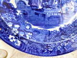Flow Blue Transfer Plate Wedgwood Ferrara 9 Inch Edwardian 1900-1910