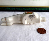 Edwardian Carlton Ware Crested China Pigs Foot And Hand Bolton Trotter 1900-1910s