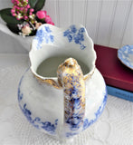 Edwardian Iona Blue Transferware Pitcher Jug Ewer Blue And White E Wedgwood