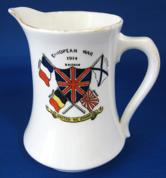 WWI European War Jug No Price Can Be Too High Pitcher Creamer Royal Albert