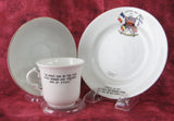 World War 1 European War Teacup Trio No Price Can Be Too High Royal Albert