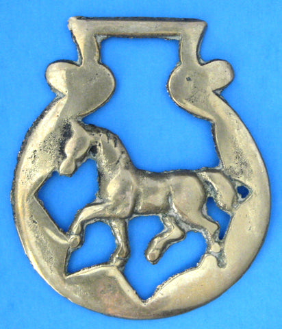 Horse Brass Horse Walking England Pub Brass 1920s Harness Brass Pub Brass