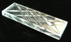 Faceted Crystal Flat Bar Kniferest Beveled Art Deco 1920s