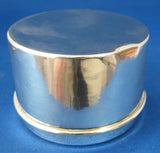 Silver Plate Vanity Jar Dresser 1920s Hand Engraved Basket With Flowers