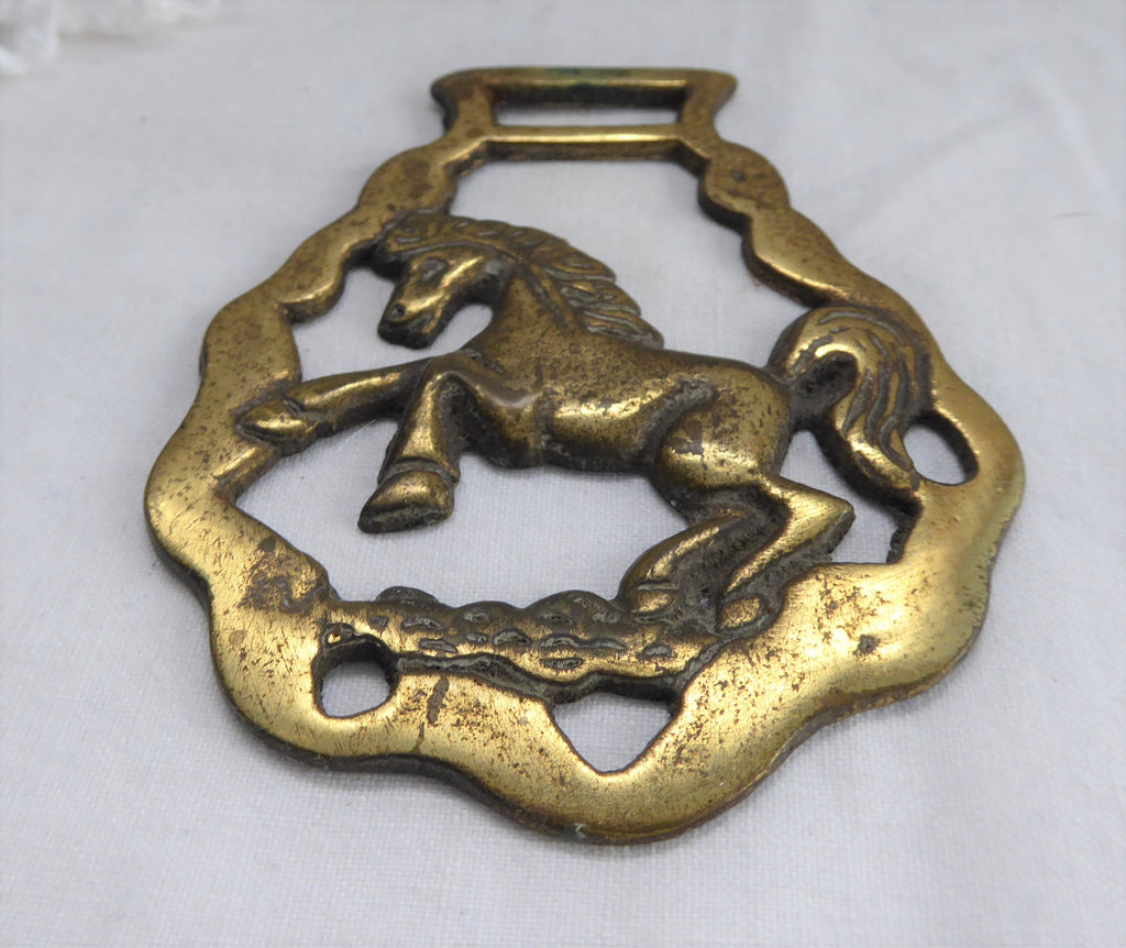 Horse English Brass Vintage Harness Trotting Antique Decoration Rearing  Brasses