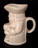 Toby Jug 1920s Mini Keele Street Pottery England All White Sitting