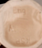 Toby Jug 1920s Mini Keele Street Pottery England All White Sitting