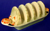 Toast Rack Royal Winton Grimwades Regina Art Deco 1930s Floral Relief Molded Ware