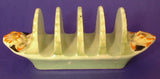 Toast Rack Royal Winton Grimwades Regina Art Deco 1930s Floral Relief Molded Ware