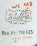 Shelley China Deco Trees Leaves Regent Cup And Saucer Demi