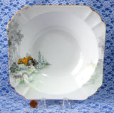 Shelley Cottage-2 Large Serving Bowl Art Deco Queen Anne Thatched 9 Inch