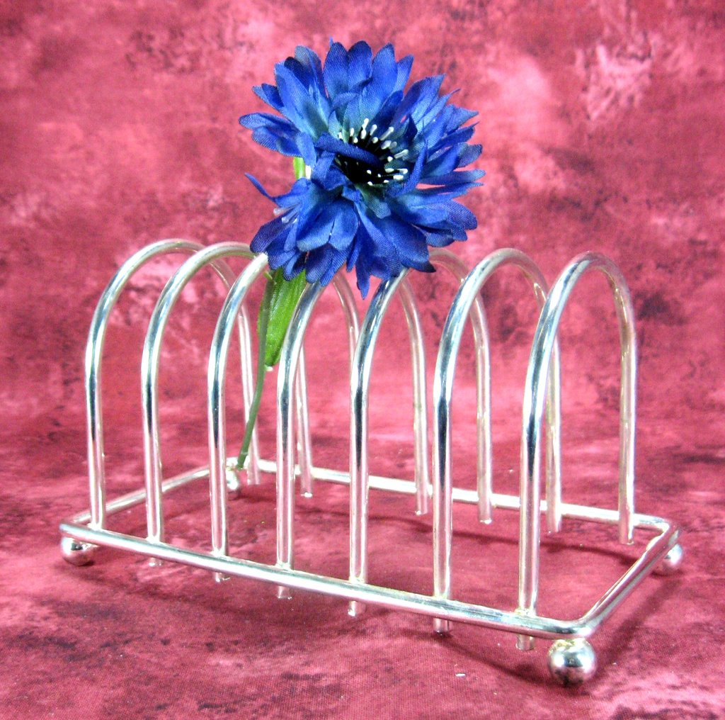 Superb English Toast Rack Gothic 1930s Silver Plated Toast Holder Lett –  Antiques And Teacups