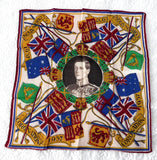King Edward VIII 1937 Coronation Handkerchief Souvenir Royal Memorabilia Original Tag