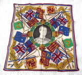 King Edward VIII 1937 Coronation Handkerchief Souvenir Royal Memorabilia Original Tag