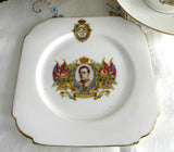 King Edward VIII Abdicated 1937 Cup and Saucer Trio Art Deco Royal Memorabilia