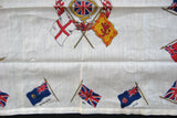 Scarf Coronation Edward VIII George VI 1937 Crown Flags Hankerchief