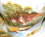 Shelley England Cup And Saucer Old Mill New Cambridge 1949-1966