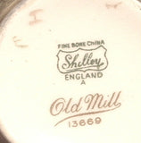 Shelley England Cup And Saucer Old Mill New Cambridge 1949-1966