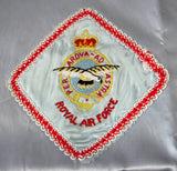 Royal Air Force RAF WWII Silk Tea Cozy England Vintage 1940s Padding removed