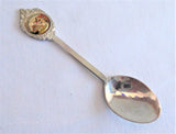 Set 4 English Souvenir Spoons London Cornwall Brighton Stratford 1960s Silver Plate