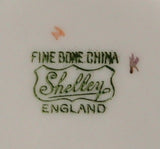 Shelley China England Ashtray Wild Flowers Bone China 1950-1960s