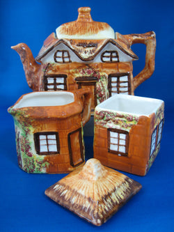 Cottageware Teapot Cream Sugar Price Kensington Super 1950s Kitsch