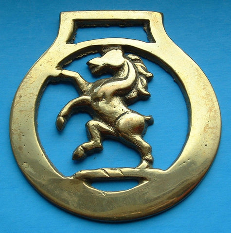 Horse Brass Horse With No Tail England Pub Brass Souvenir 1920s Tourist Brass Pub Brass