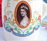Mug Queen Elizabeth II Coronation Cup 1953 Maddock Famous Photo