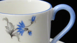 Shelley China Miniature Cup And Saucer Blue Charm Canterbury Shape 1956-1966