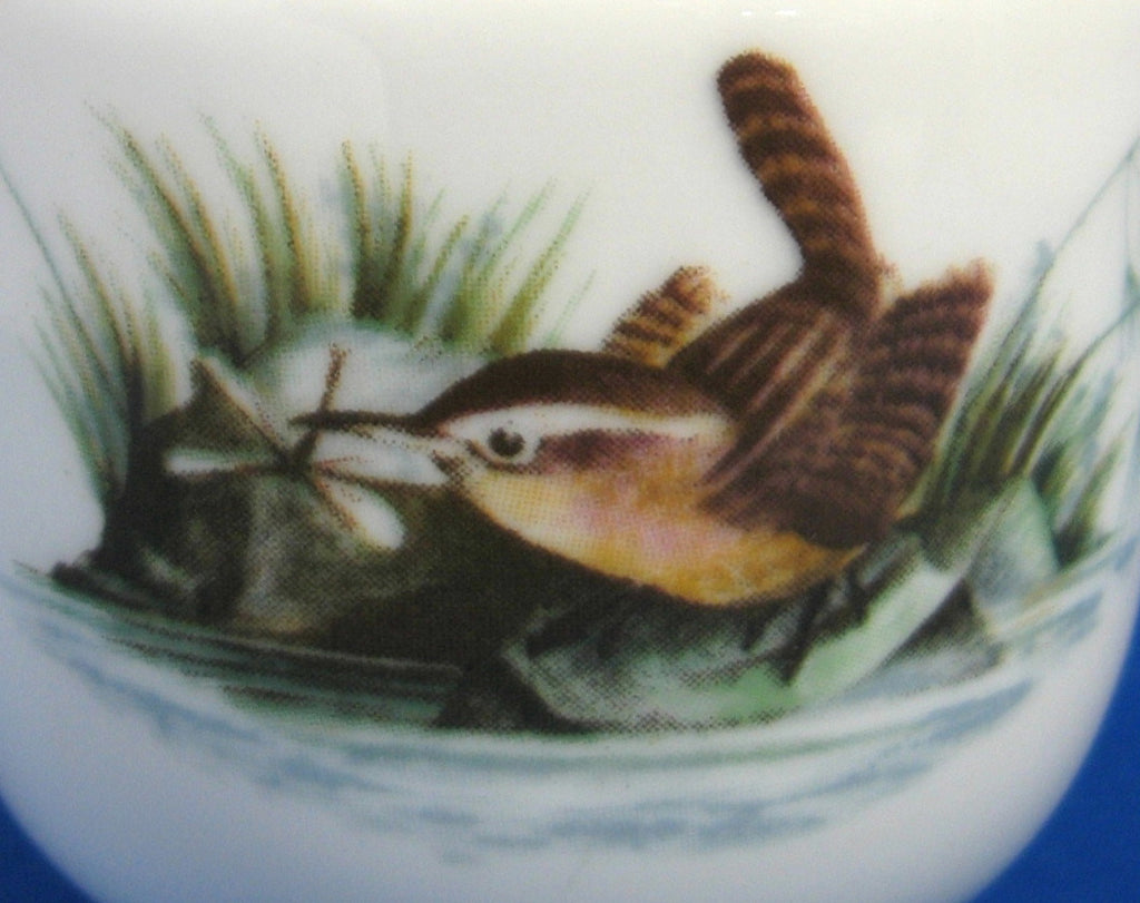 King Egg Coddler Birds Royal Worcester 1960s Wren Finches Birds