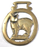 Horse Brass Lot Of 3 Cow Walking Horse Manx Cat Tourist