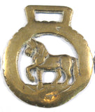 Horse Brass Lot Of 3 Cow Walking Horse Manx Cat Tourist
